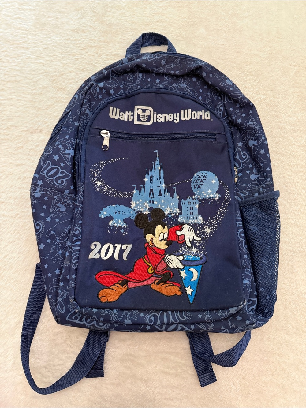 DisneyParks Walt Disney World Embroidered Sorcerer Mickey Mouse Backpack